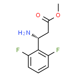 ChemSpider 2D Image | Methyl (3R)-3-amino-3-(2,6-difluorophenyl)propanoate | C10H11F2NO2