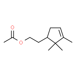 ChemSpider 2D Image | 2-(2,2,3-Trimethyl-3-cyclopentenyl)ethyl acetate | C12H20O2