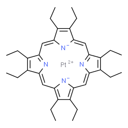ChemSpider 2D Image | Platinum(2+) 2,3,7,8,12,13,17,18-octaethylporphine-21,23-diide | C36H44N4Pt