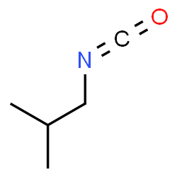 ChemSpider 2D Image | Isobutyl isocyanate | C5H9NO