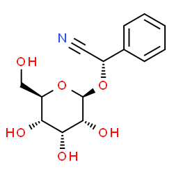 ChemSpider 2D Image | (2S)-(beta-D-Allopyranosyloxy)(phenyl)acetonitrile | C14H17NO6