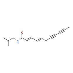 ChemSpider 2D Image | (2E,4E)-N-Isobutyl-2,4-undecadiene-7,9-diynamide | C15H19NO