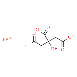ChemSpider 2D Image | Ferric citrate | C6H5FeO7
