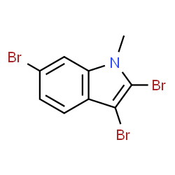 ChemSpider 2D Image | 2,3,6-tribromo-1-methylindole | C9H6Br3N