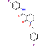 InChI=1/C19H14F2N2O3/c20-14-5-3-13(4-6-14)12-26-23-11-1-2-17(19(23)25)18(24)22-16-9-7-15(21)8-10-16/h1-11H,12H2,(H,22,24)