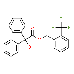 ChemSpider 2D Image | 2-(Trifluoromethyl)benzyl hydroxy(diphenyl)acetate | C22H17F3O3