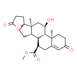 ChemSpider 2D Image | 11-A-HYDROXY CANRENONE METHYL ESTER | C24H32O6