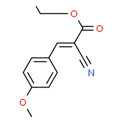 ChemSpider 2D Image | Ethyl .alpha.-cyano-4-methoxycinnamate | C13H13NO3