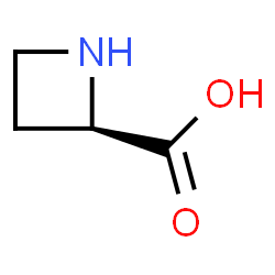 ChemSpider 2D Image | D-Azetidine-2-carboxylic acid | C4H7NO2