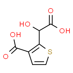ChemSpider 2D Image | 2-[Carboxy(hydroxy)methyl]-3-thiophenecarboxylic acid | C7H6O5S