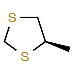 ChemSpider 2D Image | (4R)-4-Methyl-1,3-dithiolane | C4H8S2