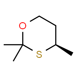 ChemSpider 2D Image | (4R)-2,2,4-Trimethyl-1,3-oxathiane | C7H14OS