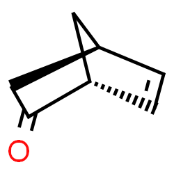 ChemSpider 2D Image | (1R,4R)-Bicyclo[2.2.1]hept-5-en-2-one | C7H8O