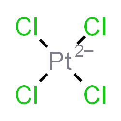ChemSpider 2D Image | Tetrachloroplatinate(2-) | Cl4Pt