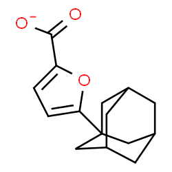 ChemSpider 2D Image | 5-(Adamantan-1-yl)-2-furoate | C15H17O3