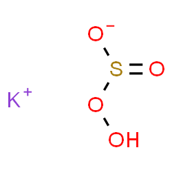 ChemSpider 2D Image | Potassium (hydroperoxysulfinyl)oxidanide | HKO4S