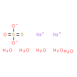 ChemSpider 2D Image | Sodium thiosulfate pentahydrate | H10Na2O8S2