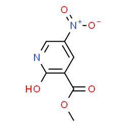 ChemSpider 2D Image | Methyl 2-hydroxy-5-nitronicotinate | C7H6N2O5
