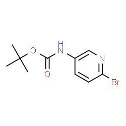 ChemSpider 2D Image | tert-butyl N-(6-bromopyridin-3-yl)carbamate | C10H13BrN2O2