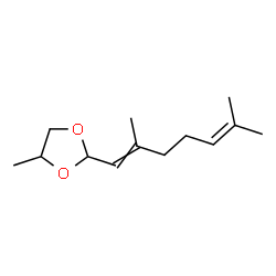 ChemSpider 2D Image | Citral propylene glycol acetal | C13H22O2