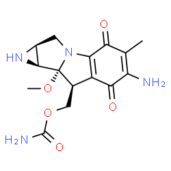 ChemSpider 2D Image | Mitomycin | C15H18N4O5