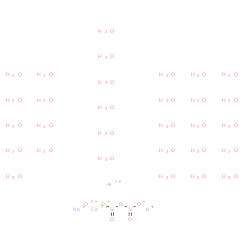 ChemSpider 2D Image | aluminum; calcium; potassium; sodium; oxido-(oxido-oxo-silyl)oxy-oxo-silane; oxygen(-2) anion; triacontahydrate | H60AlCaKNaO36Si2