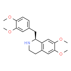 ChemSpider 2D Image | (-)-Tetrahydropapaverine | C20H25NO4
