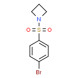 ChemSpider 2D Image | 1-((4-Bromophenyl)sulfonyl)azetidine | C9H10BrNO2S