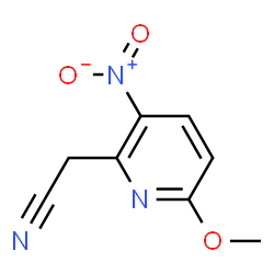 ChemSpider 2D Image | 6-Methoxy-3-nitropyridine-2-acetonitrile | C8H7N3O3