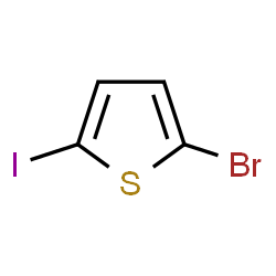 ChemSpider 2D Image | 2-Bromo-5-iodothiophene | C4H2BrIS