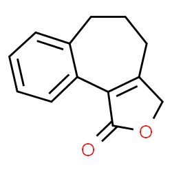 ChemSpider 2D Image | 3,4,5,6-Tetrahydro-1H-benzo[3,4]cyclohepta[1,2-c]furan-1-one | C13H12O2