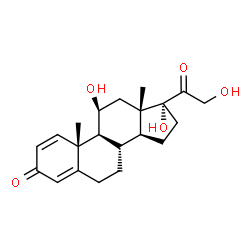 ChemSpider 2D Image | prednisolone | C21H28O5