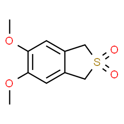 ChemSpider 2D Image | 5,6-Dimethoxy-1,3-dihydro-2-benzothiophene 2,2-dioxide | C10H12O4S