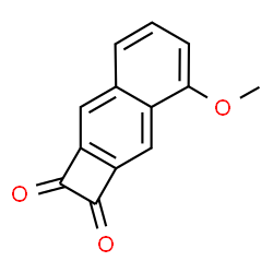 ChemSpider 2D Image | 4-Methoxycyclobuta[b]naphthalene-1,2-dione | C13H8O3