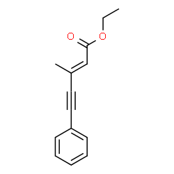 ChemSpider 2D Image | Ethyl (2E)-3-methyl-5-phenyl-2-penten-4-ynoate | C14H14O2
