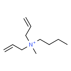 ChemSpider 2D Image | N,N-Diallyl-N-methyl-1-butanaminium | C11H22N