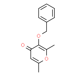 ChemSpider 2D Image | 3-(Benzyloxy)-2,6-dimethyl-4H-pyran-4-one | C14H14O3