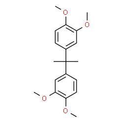 ChemSpider 2D Image | 1,1'-Propane-2,2-diylbis(3,4-dimethoxybenzene) | C19H24O4