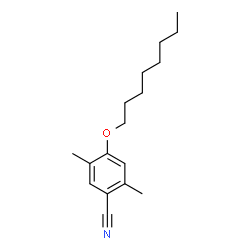 ChemSpider 2D Image | 2,5-Dimethyl-4-(octyloxy)benzonitrile | C17H25NO