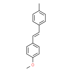 ChemSpider 2D Image | 1-Methoxy-4-[(E)-2-(4-methylphenyl)vinyl]benzene | C16H16O