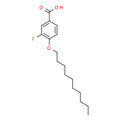 ChemSpider 2D Image | 4-(Decyloxy)-3-fluorobenzoic acid | C17H25FO3