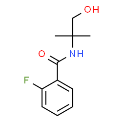 ChemSpider 2D Image | 2-Fluoro-N-(1-hydroxy-2-methyl-2-propanyl)benzamide | C11H14FNO2