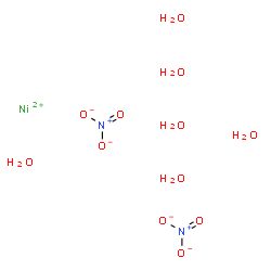 ChemSpider 2D Image | Nickel(II) nitrate hexahydrate | H12N2NiO12