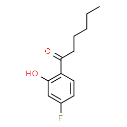 ChemSpider 2D Image | 1-(4-Fluoro-2-hydroxyphenyl)-1-hexanone | C12H15FO2