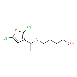 ChemSpider 2D Image | 4-{[1-(2,5-Dichloro-3-thienyl)ethyl]amino}-1-butanol | C10H15Cl2NOS