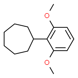 ChemSpider 2D Image | (2,6-Dimethoxyphenyl)cycloheptane | C15H22O2