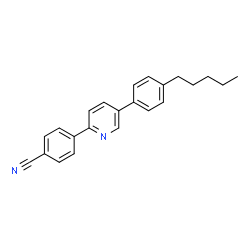 ChemSpider 2D Image | 4-[5-(4-Pentylphenyl)-2-pyridinyl]benzonitrile | C23H22N2