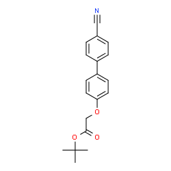 ChemSpider 2D Image | tert-Butyl [(4'-cyanobiphenyl-4-yl)oxy]acetate | C19H19NO3