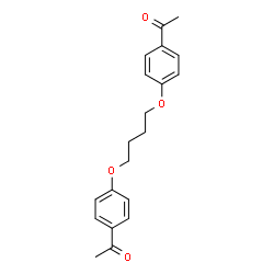 ChemSpider 2D Image | 1-{4-[4-(4-Acetyl-phenoxy)-butoxy]-phenyl}-ethanone | C20H22O4