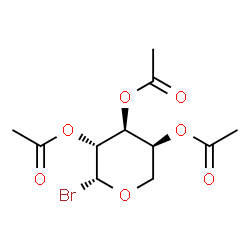 ChemSpider 2D Image | 2,3,4-Tri-O-acetyl-beta-L-arabinopyranosyl bromide | C11H15BrO7